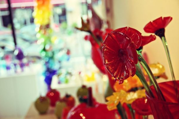 Hot Sand Asbury Park NJ glass flower