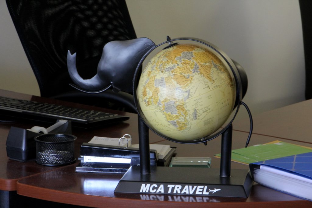 MCA Travel Inc Cherry Hill NJ elephant globe