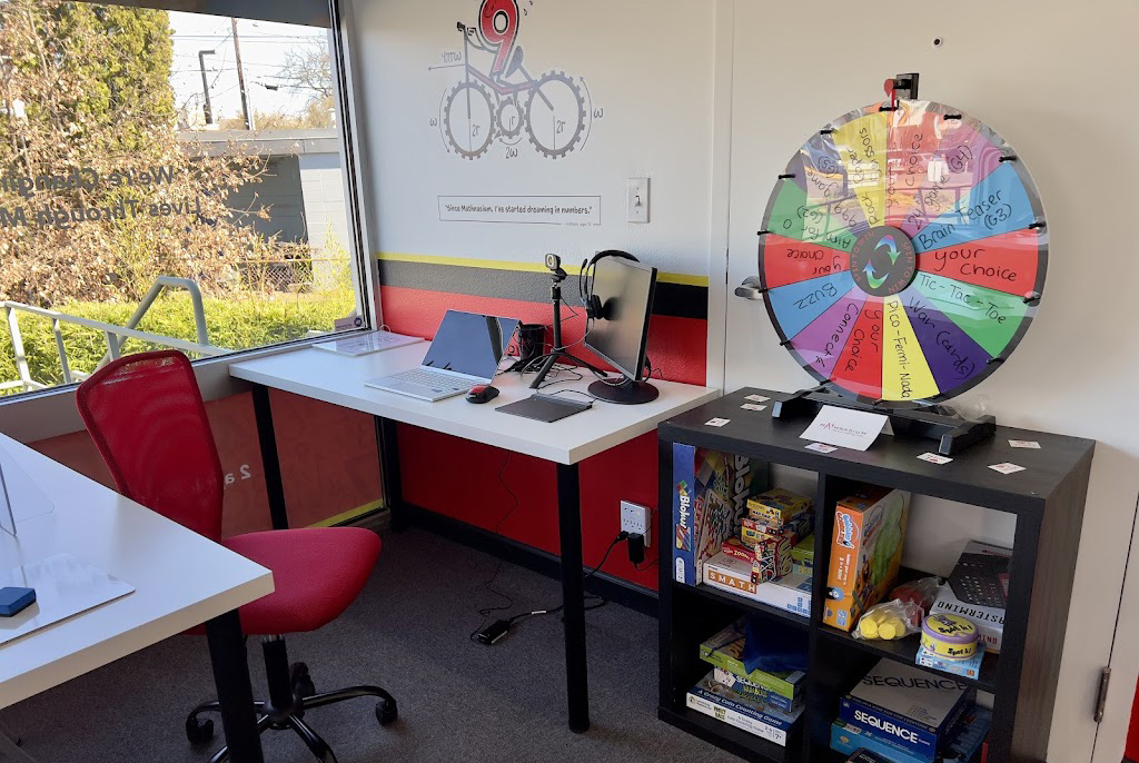 spin wheel at Mathnasium, Eugene, OR Tutoring Center