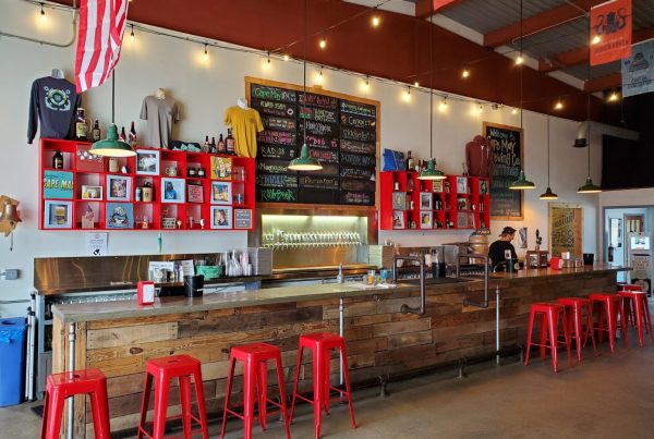 tasting bar at Cape May Brewery in Wildwood, NJ