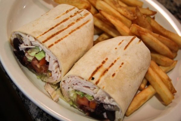 Yellow Rose Diner Keyport NJ turkey wrap fries