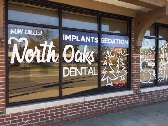 North Oaks Dental Office in Royal Oak, MI front window