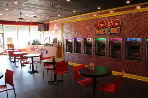 Yogo Factory Somerdale NJ frozen yogurt seating