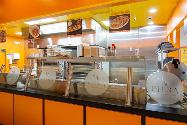 pizza counter at PITSA Pizzeria in Glen Allen, VA