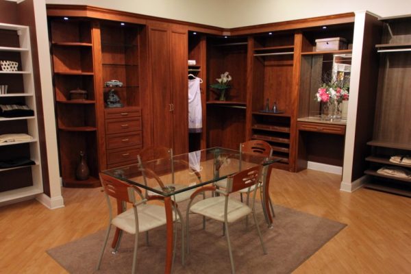 California Closets Cranbury NJ wood panel cabinets