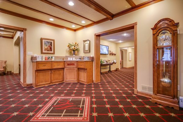 lobby at Wenig Funeral Homes in Sheboygan Falls, WI