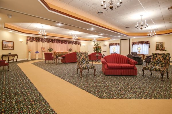 viewing room at Wenig Funeral Homes in Oostburg, WI