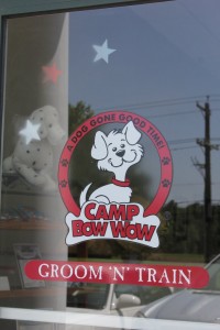 Camp Bow Wow Pet Grooming Cherry Hill NJ window decal