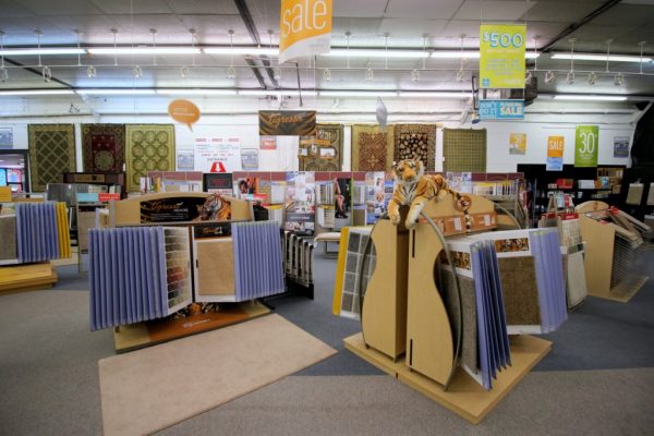 Burlington Carpet One Barrington NJ showroom displays