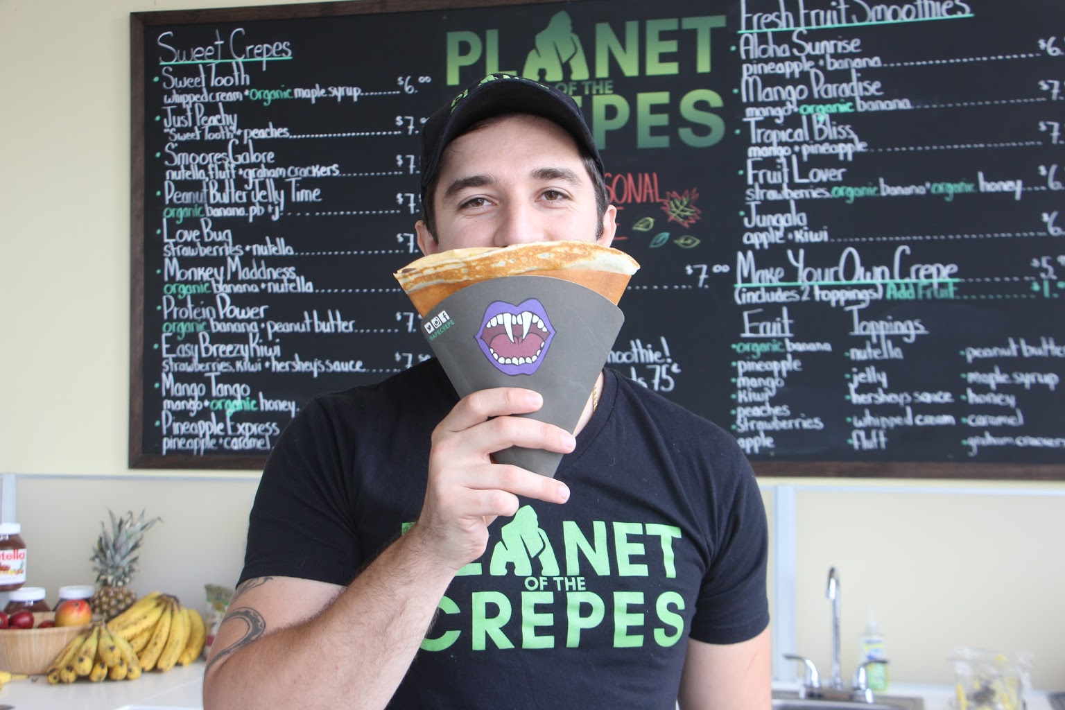 Planet of the Crepes halloween vampire teeth Tinton Falls NJ