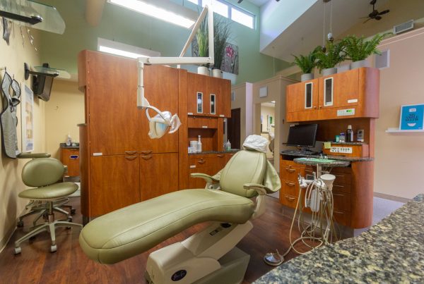 Dental exam chair in Dental Arts Group in Voorhees, NJ