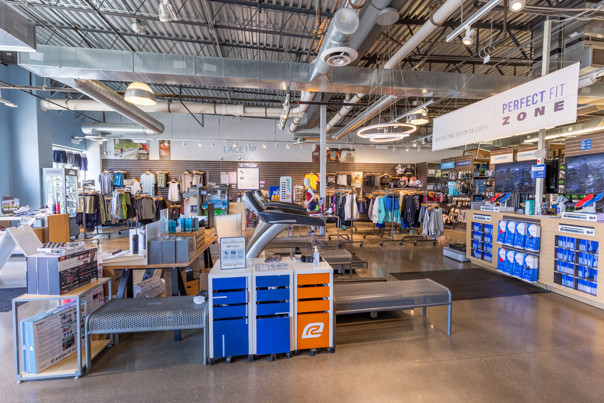 interior of Road Runner Sports, Kildeer, IL Running Shoe Store