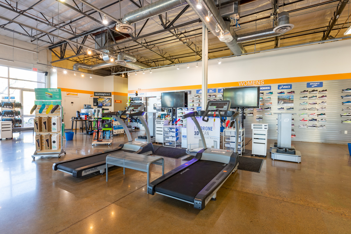 treadmill at Road Runner Sports, Tempe, AZ Running Shoe Store