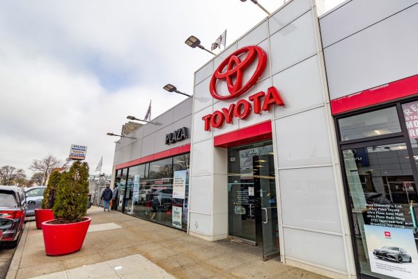 store front Plaza Toyota Car Dealership in Brooklyn, NY