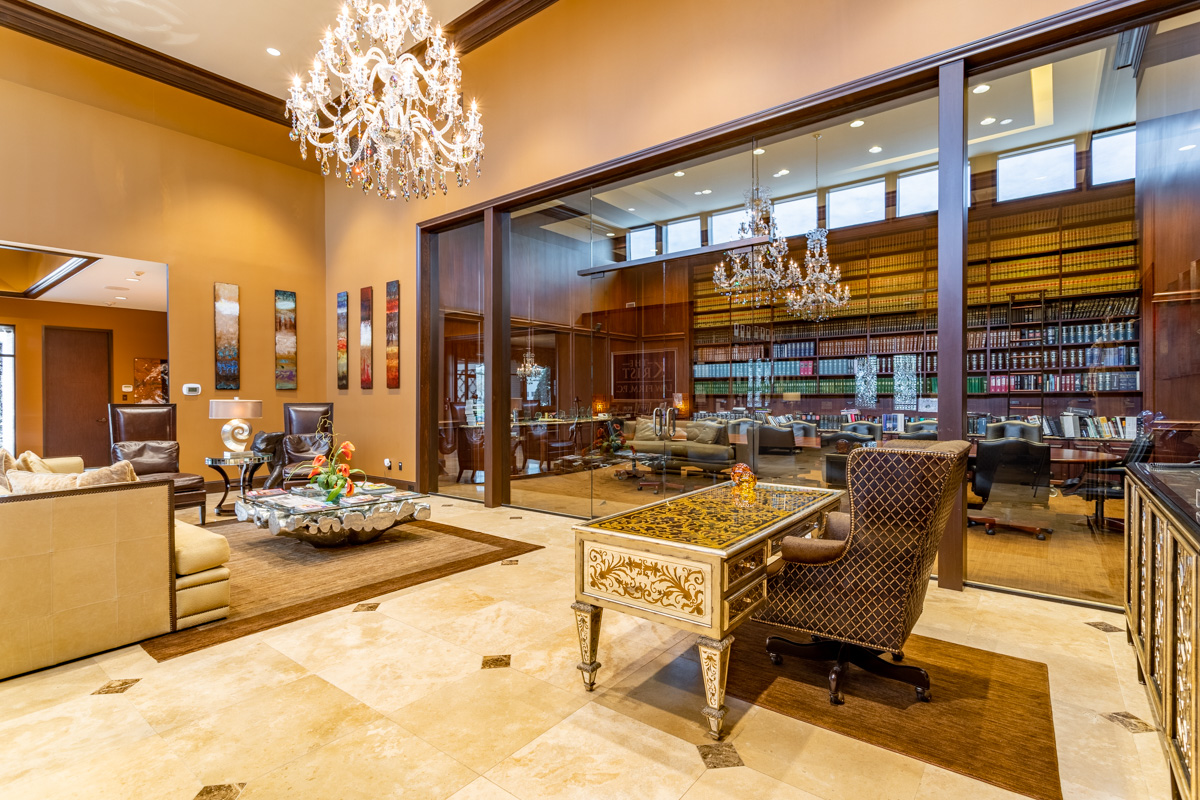 reception at The Krist Law Firm, P.C, Houston, TX Lawyer's Office