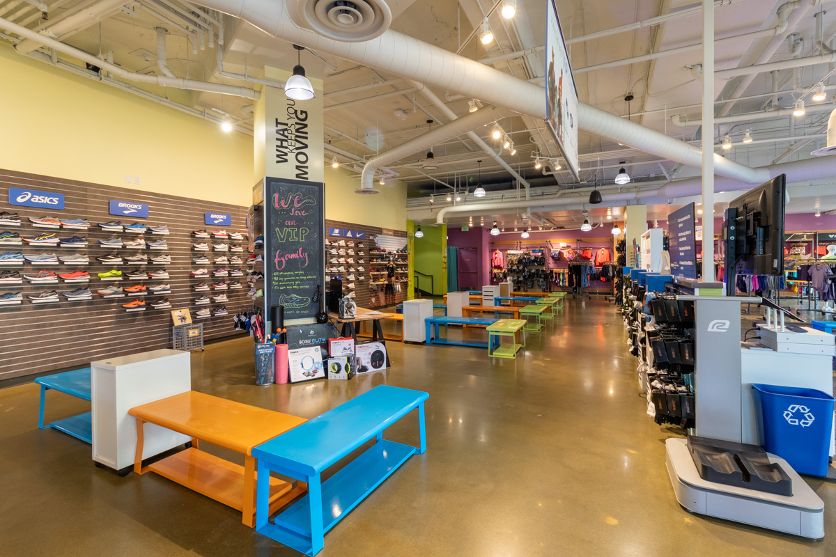 interior in Road Runner Sports, Seattle, WA Running Shoe Store