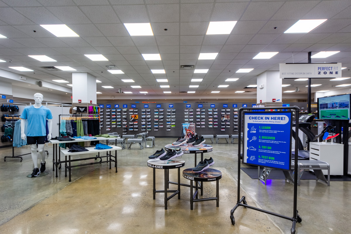 inside of Road Runner Sports, Arlington, VA Running Shoe Store