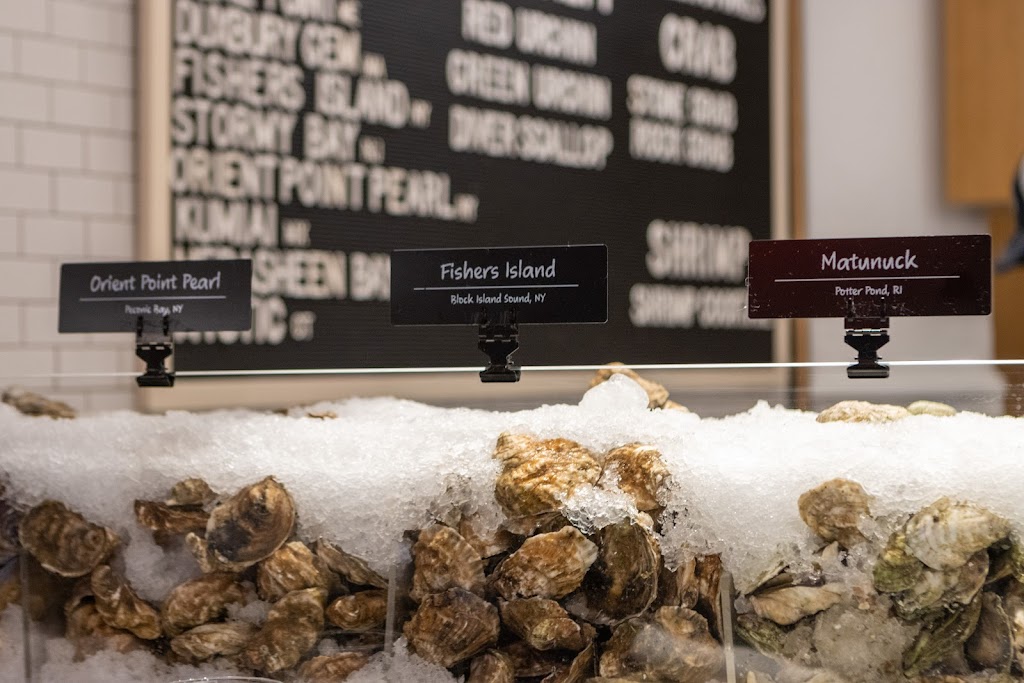 oysters in ice at Cull & Pistol, New York, NY Seafood Restaurant