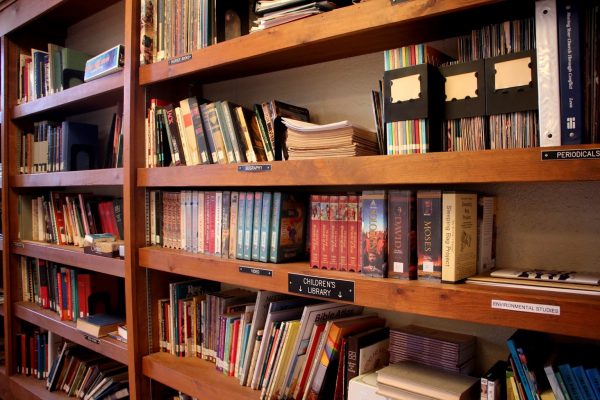 book shelf at St Michael's Lutheran Church - Cherry Hill, NJ