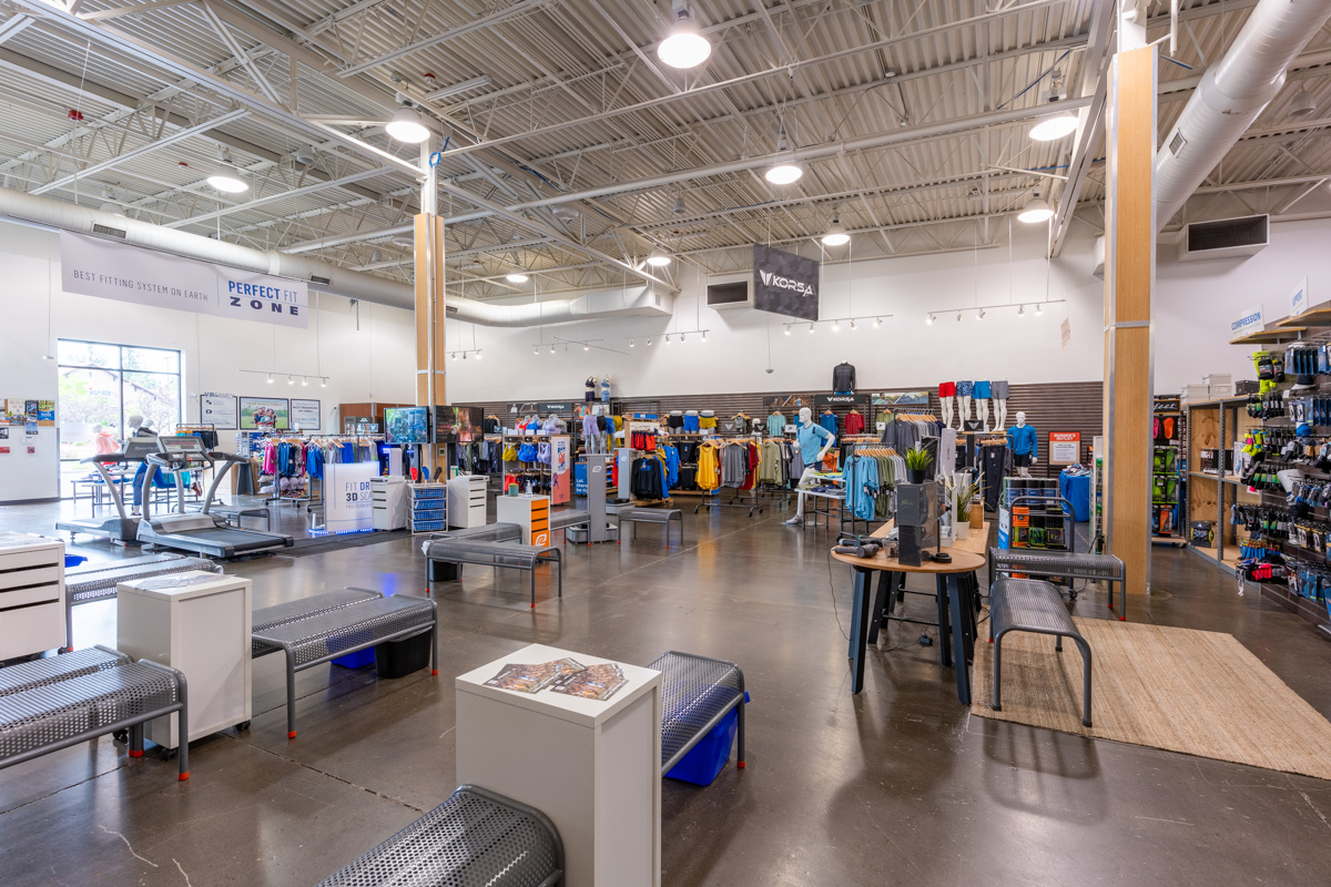 interior of Road Runner Sports, Tualatin, OR Running Shoe Store