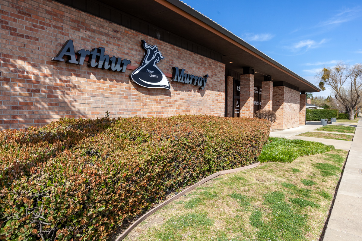 store front sign at Arthur Murray Dance Studio of Stockton, CA