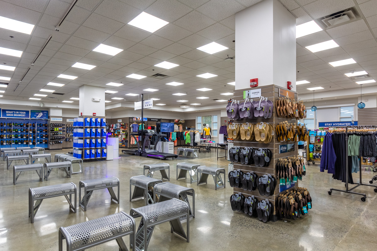 interior of Road Runner Sports, Arlington, VA Running Shoe Store