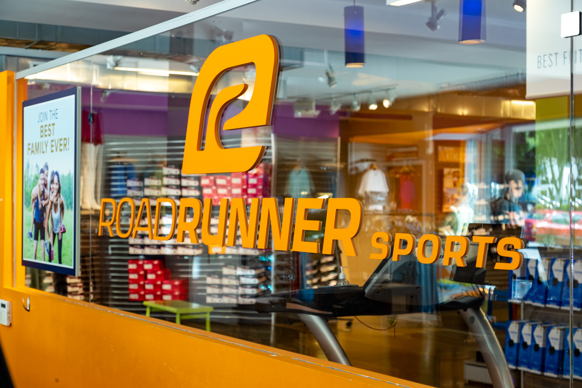 logo sign at Road Runner Sports, Portland, OR Running Shoe Store