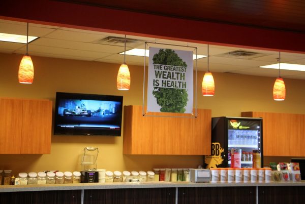 smoothie bar at Club Metro USA Fitness Center, Freehold, NJ