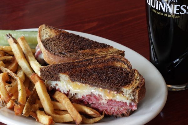 Mcbride's Irish Pub Providence RI guinness reuben sandwich