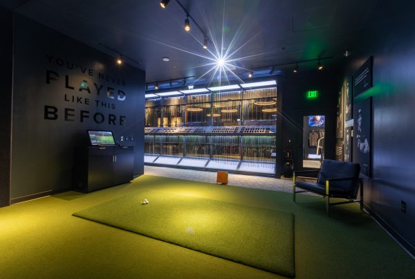 Golf driving range simulation at PXG Westgate Glendale, AZ