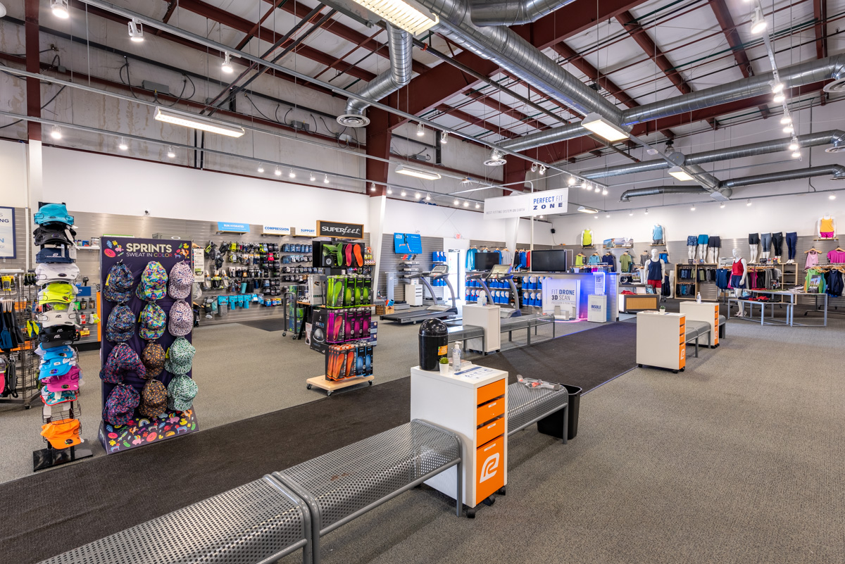 interior of Road Runner Sports, Worthington, OH Running Shoe Store