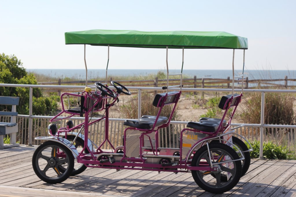 Surf Buggy Centers 12th St Ocean City NJ purple beach pedal buggy