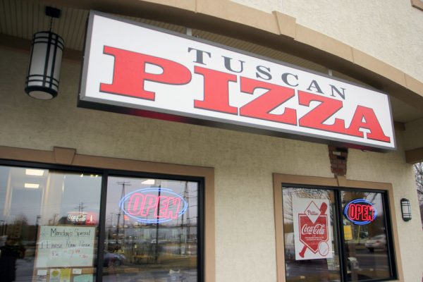 Tuscan Pizza Turnersville Sicklerville NJ store front sign