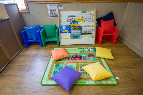 Lightbridge Academy pre-school in Easton, PA reading corner