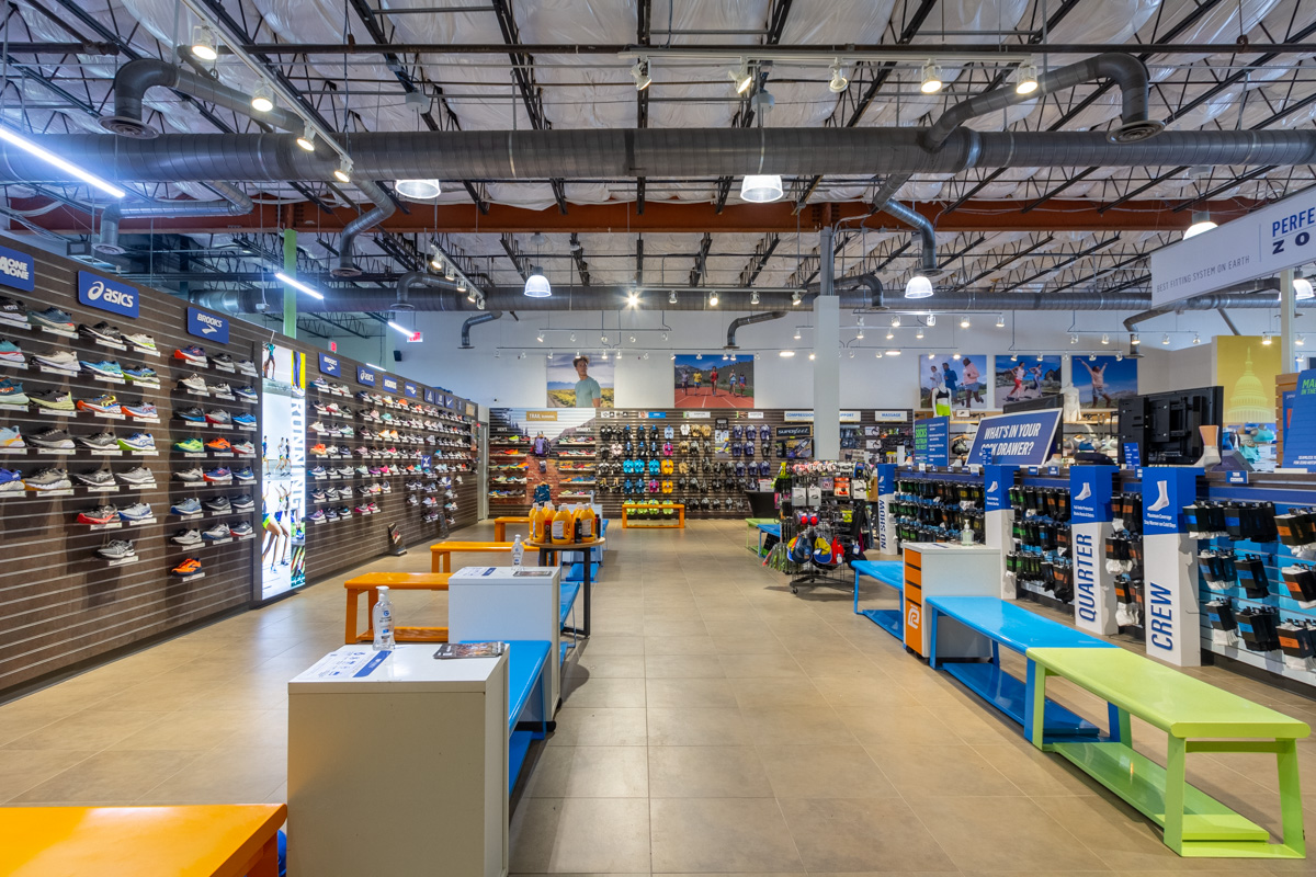 interior of Road Runner Sports, Falls Church, VA Running Shoe Store