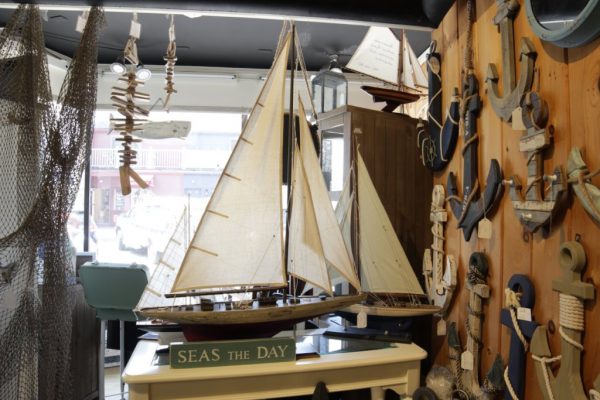 Ben's Furniture Co. Newport RI seas seize the day model boat