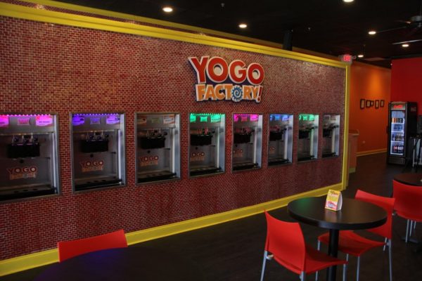 Yogo Factory Somerdale NJ frozen yogurt dispensing machines