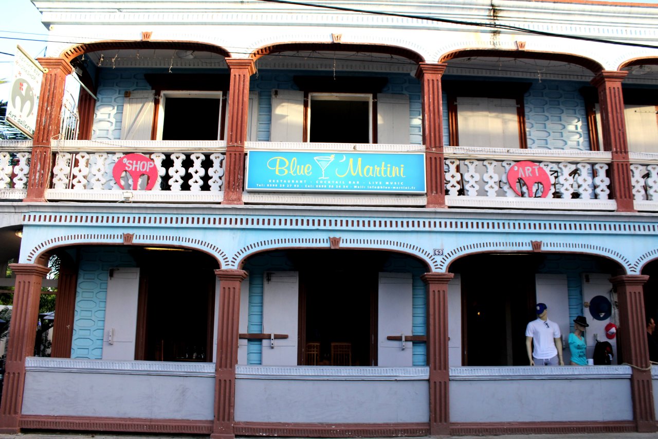 Blue Martini Steakhouse Grand Case Saint Martin restaurant balcony