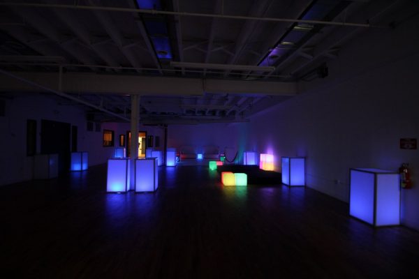 Walnut Loft Uptown Rec Room Bronx NY event space dark lights