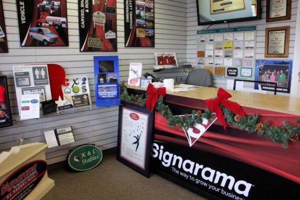 Signarama Cherry Hill NJ store interior printed signs posters