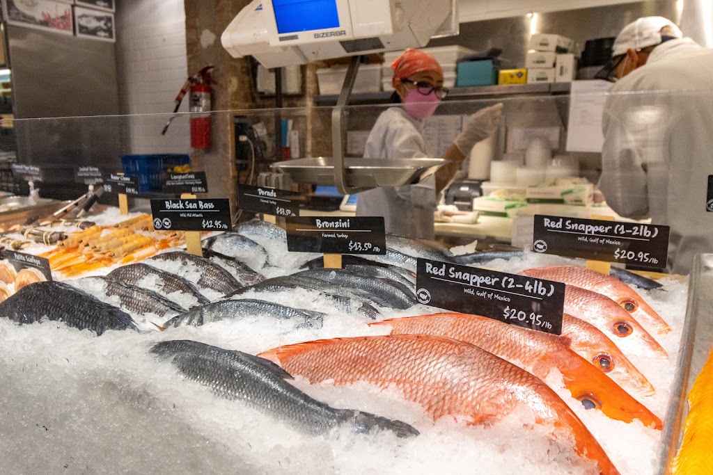 fresh fish at Lobster Place, New York, NY Fish Market and Restaurant