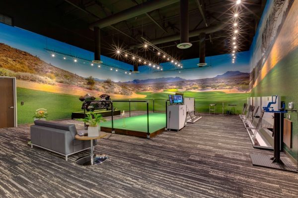 putting room at Parsons Xtreme Golf store PXG in Scottsdale, AZ