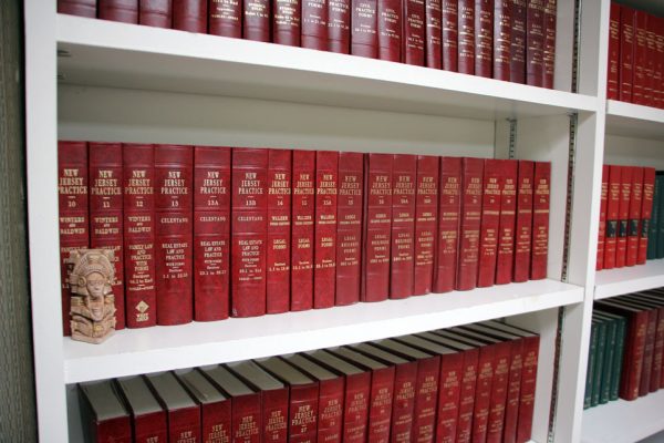 Morgenstern & Rochester Cherry Hill NJ legal book shelf red books