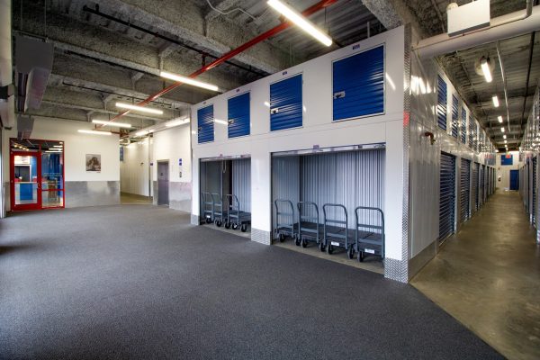 loading area at Treasure Island Storage facility in Glendale, NY