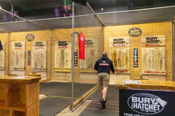 man throwing ax Bury the Hatchet Cherry Hill - Axe Throwing in NJ