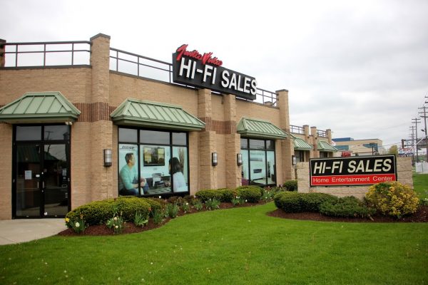 store front of HI-FI Sales Home Theater Equipment, Cherry Hill, NJ