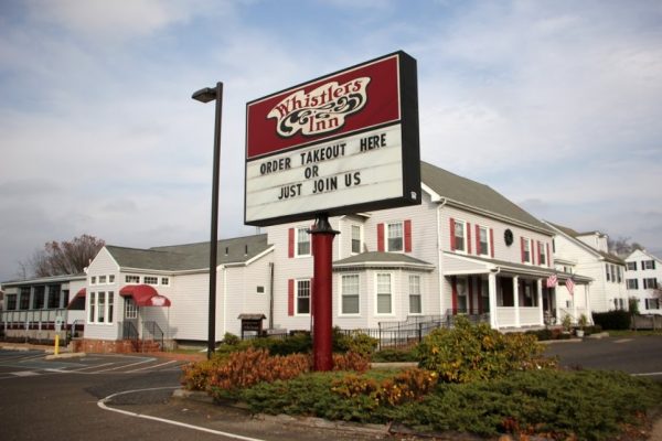 Whistler's Inn Cinnaminson NJ store front exterior shot sign logo