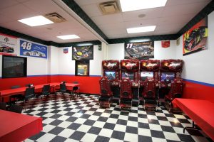 Karts Indoor Raceway Lake Ronkonkoma, NY go-kart track party room