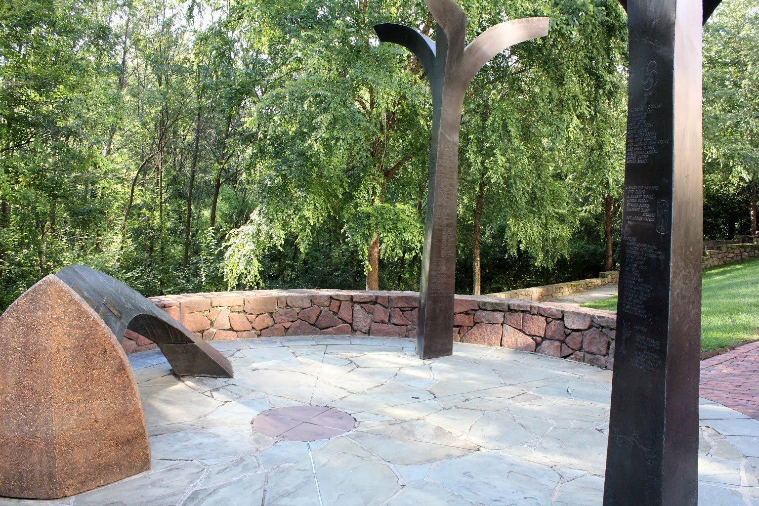 African American Heritage Memorial Park Alexandria, VA standing monuments