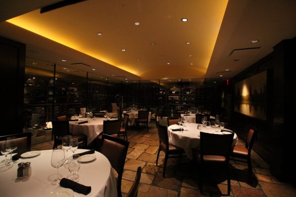 Del Frisco's Double Eagle Steak House in New York City wine cellar